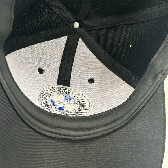 BMW Black Baseball Style Hat With Stitched Logo Adjustable OS Velcro Closure - Picture 11 of 12
